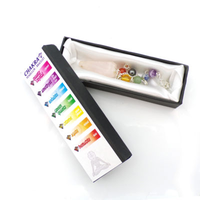 Rose Quartz Chakra Pendulum Bracelet - Image 2