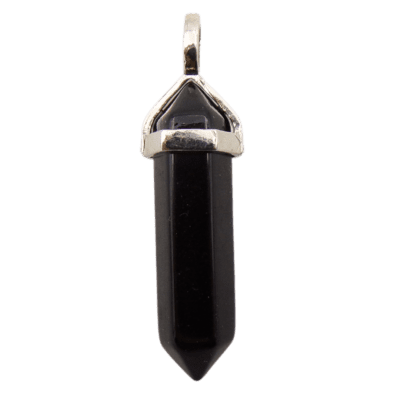 Black Onyx Fixed Point Pendant