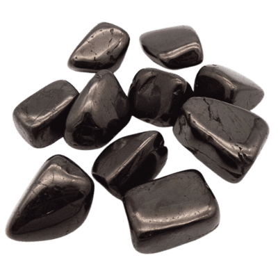100 Grams Jet Tumblestones