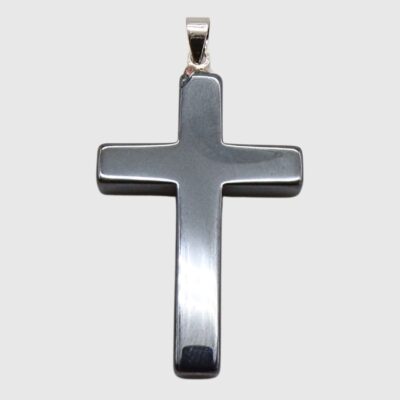 Hematite Cross Pendant (32mm x 22mm approx)