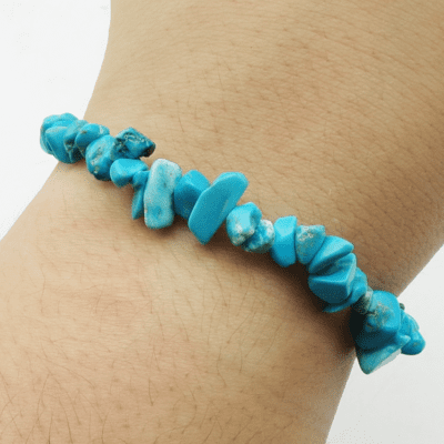 Blue Howlite Gemchip Bracelets - Image 2