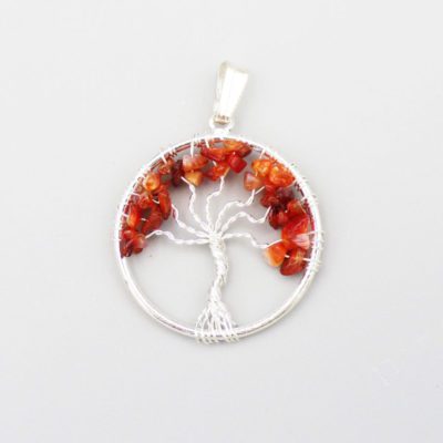 Carnelian Tree of Life Pendant