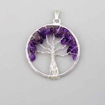 Amethyst Tree of Life Pendant