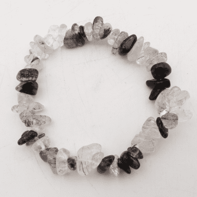 Tourmalinated Quartz Gemchip Bracelets