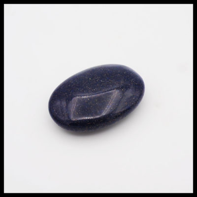 Blue Goldstone Palmstone (70mm x 50mm)
