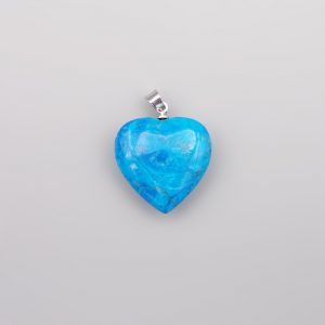 Blue Howlite Heart Pendant