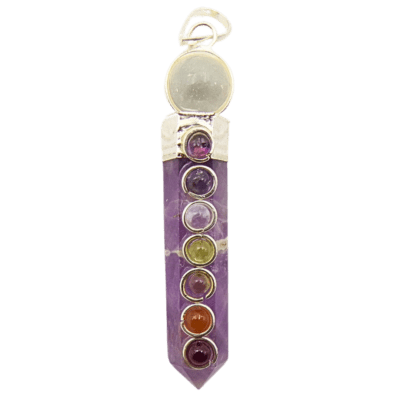 Amethyst Chakra Point Pendant