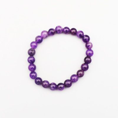 Amethyst Bead Bracelet (8mm)