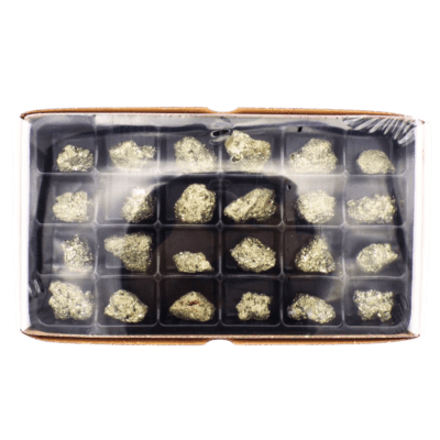 Natural Pyrite Chunks Box (24pcs)