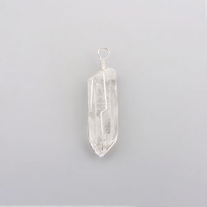 Wholesale Clear Quartz Wired Point Pendant