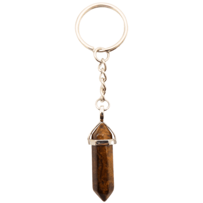Tigers Eye Point Keyring