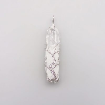 Wholesale Clear Quartz Wire Wrapped Tree Of Life Pendant