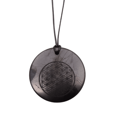 Shungite Flower Of Life Necklace (45mm)