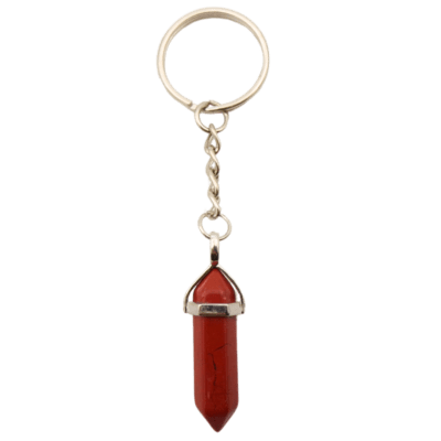 Red Jasper Point Keyring
