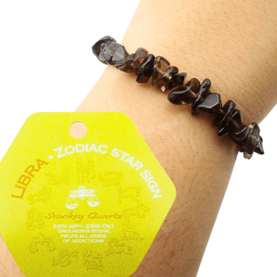 Wholesale Libra Zodiac Birthstone Bracelet - Smoky Quartz