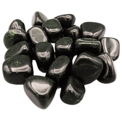 Green Goldstone Tumble Stones (20-25mm)