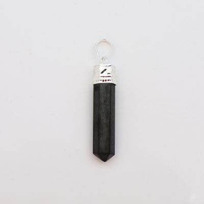 Shungite Capped Point Pendant