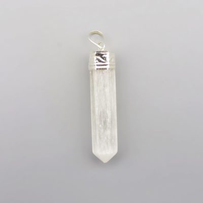 Selenite Capped Point Pendant