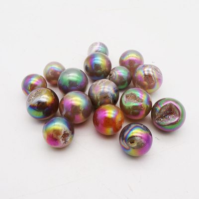 Mini Druzy Agate Aura Sphere (17mm-20mm)