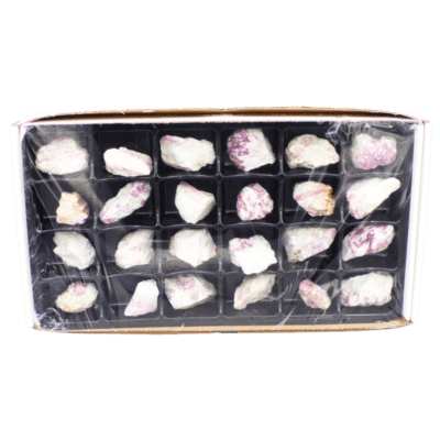 Natural Pink Tourmaline in Matrix Box (24pcs)