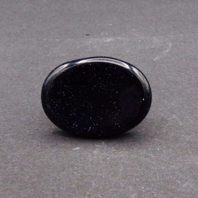Blue Goldstone Thumbstone (40mm x 30mm)