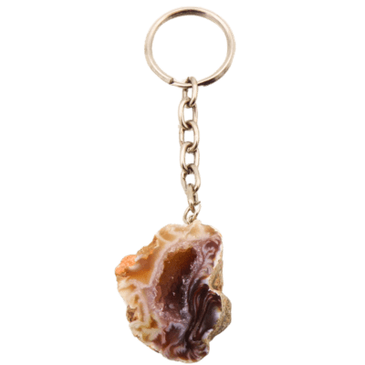Agate Geode Keyring