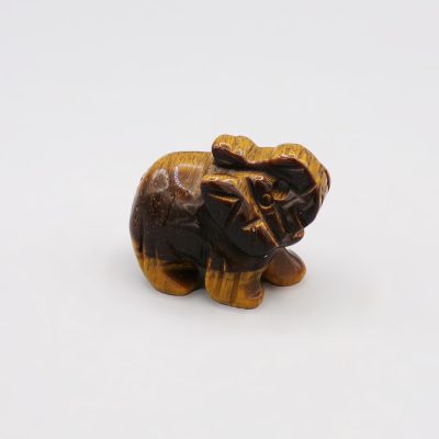 Tigers Eye Elephant (Approx 40mm x 30mm)
