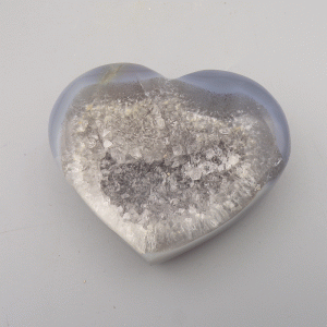 Agate Druzy Heart (89mm x 70mm) FLAW
