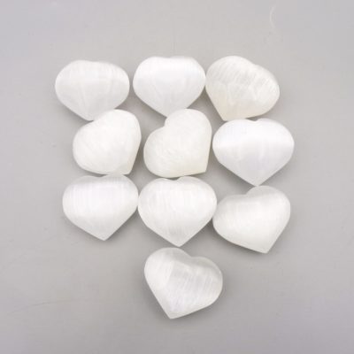Selenite Polished Heart (30mm)