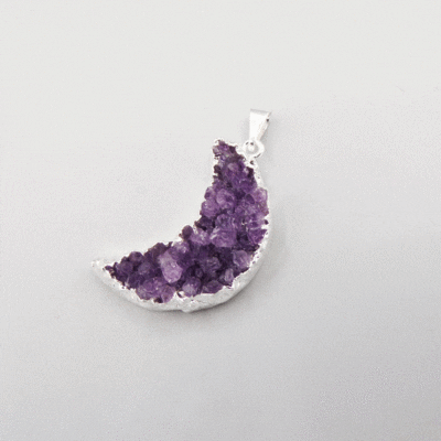 Amethyst Moon Pendant