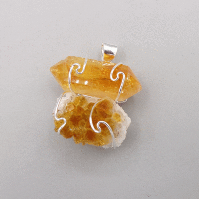 Citrine Dual Energy Pendant