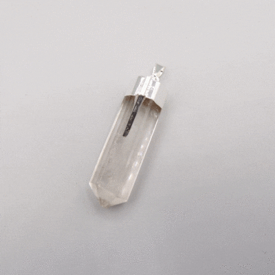 Wholesale Clear Quartz Point With Black Tourmaline Pendant