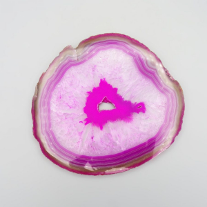 Large Agate Slice – Pink (146mm x 168mm)