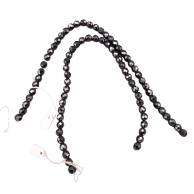 Hematite Faceted Beads (2pk)