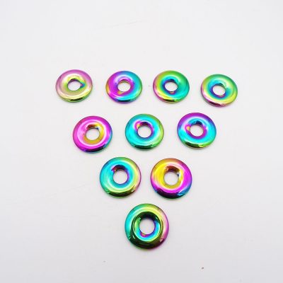 Rainbow Hematite Donut (35mm)