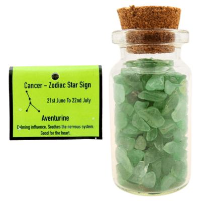 Zodiac Chip Bottle Pack - Cancer / Aventurine