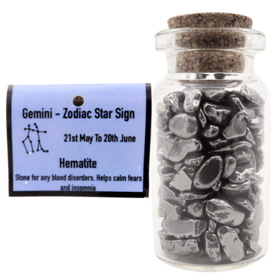 Zodiac Chip Bottle Pack - Gemini / Hematite