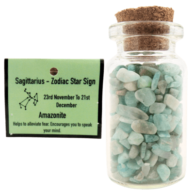 Zodiac Chip Bottle Pack - Sagittarius / Amazonite