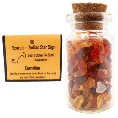 Zodiac Chip Bottle Pack - Scorpio / Carnelian