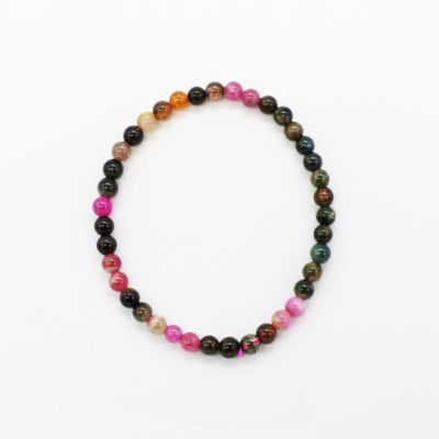 Watermelon Tourmaline Bead Bracelet (4/5mm)