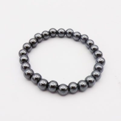 Hematite Bead Bracelet (8mm)