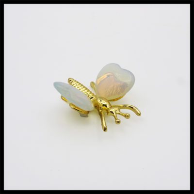 Opalite Gold Coated Alloy Butterfly (35mm x 40mm) - Image 2