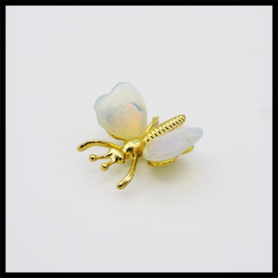 Opalite Gold Coated Alloy Butterfly (35mm x 40mm) - Image 3