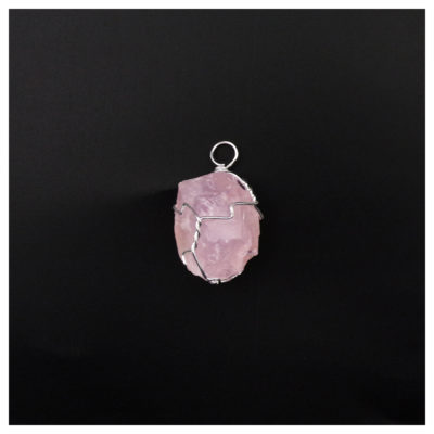 Wholesale Rose Quartz Wire Wrapped Pendant