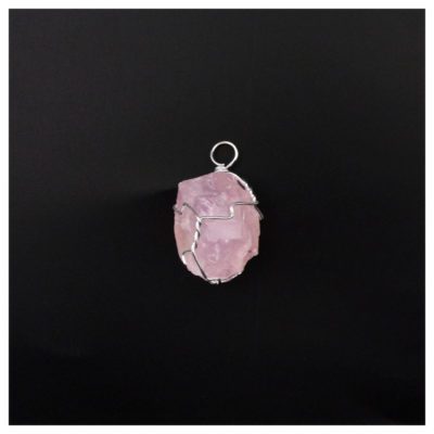 Wholesale Rose Quartz Wire Wrapped Pendant