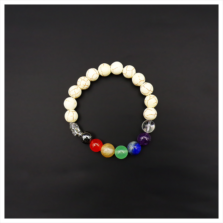 Howlite Bracelet, Natural Gemstone, Birthstone Jewellery – Abiza