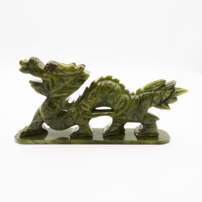 Jade Dragon Carving (Approx. Weight: 380g)