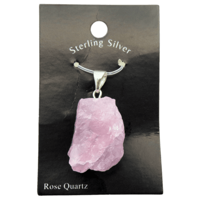Wholesale Rose Quartz Pendant (925 Silver)