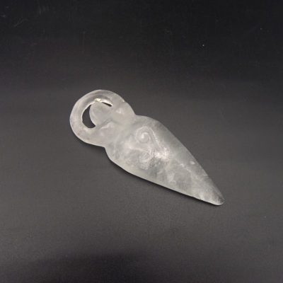 Clear Quartz Goddess Symbol Carving (80mm) - Image 2
