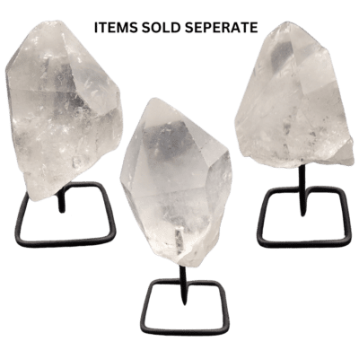 Wholesale Clear Quartz On Metal Stand